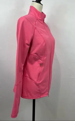 Zella  Active Zip Up Neon athletic tech Jacket Size M