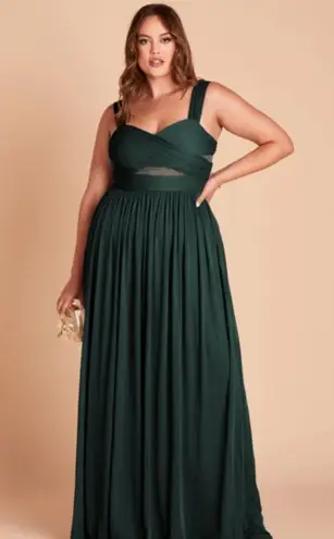 Birdy Grey ELSYE DRESS MESH EMERALD bridesmaids dress size medium green wedding​
