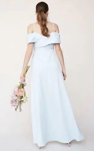 LPA / Revolve Shirred Cross Front Gown in Powder Blue