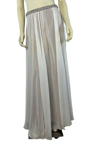 Terani Couture PROM 1611P1018 White & Nude size 6