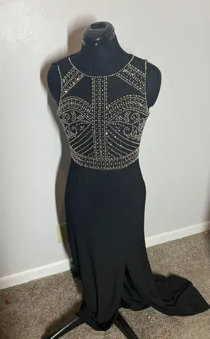 Morgan & Co Black Floor Length Gown