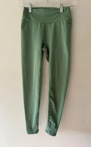 Booty By Brabants Sage Green Textureless Leggings