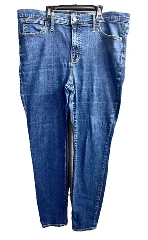 J.Crew Womens Jeans Blue Size 34 9” High Rise Skinny Ankle Denim Cotton Blend