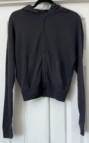 SKIMS Soft Lounge Modal Zip Hoodie charcoal grey Size M - Image 1