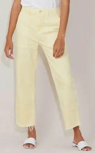 MOTHER The Patch Pocket Ankle Fray Jean in Sun Dress Wash Size 24