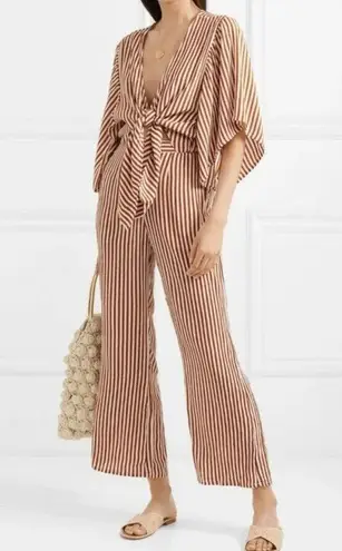 Faithfull the Brand Tilos Tie Front Jumpsuit