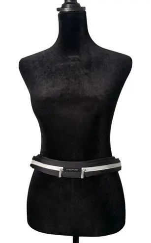 Moko Running Jogging Belt Reflective Stripe Unisex Adult Water Sweat Resistant Black - Image 1