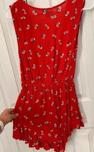 Billabong Red Flower Romper