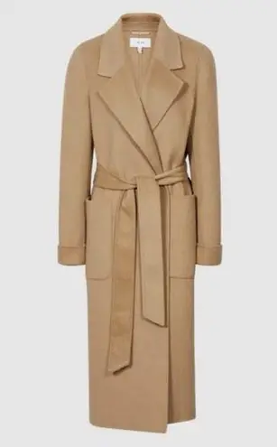 Reiss wool blend Elise belted coat NWT