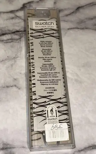 Swatch NEW Vintage 1996 Scuba 200 LOOMI Walk On SDK907 NIB Glows Lights Up NIB - Image 3