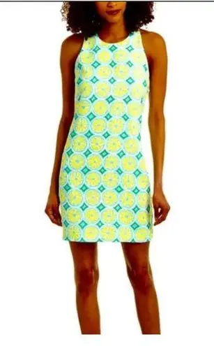 Sail To Sable STS Shift Dress Size Medium Sleeveless Yellow Lemon Green $2151748