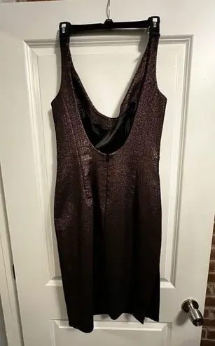 Milly Pink Lurex Bodycon Cora Scoop Sheath Dress