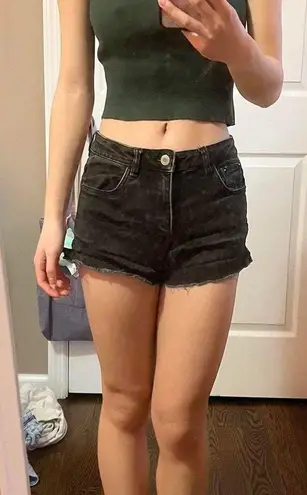 ZARA  Black Denim Jean Shorts