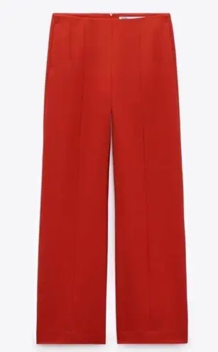 ZARA NWT  Studio Red Low waist Limited edition red trousers. Size Medium