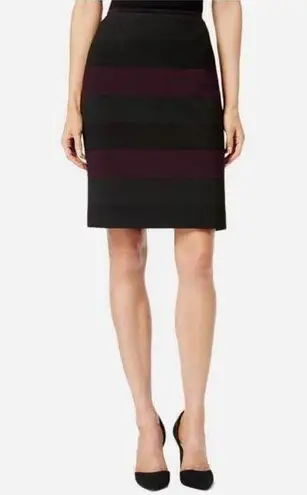 Tahari  Arthur S. Levine Classic Colorblock Stripe Pencil Skirt NEW Size 4