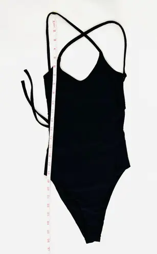 Lulu the Label NWOT  Australia Black Strappy Tie Back One Piece Swimsuit - S