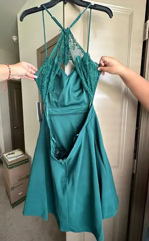 Dillard's Dillard’s Green Junior Dress