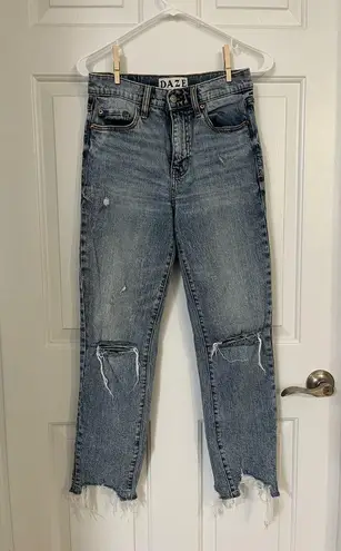 DAZE DENIM Straight Up Light Wash High