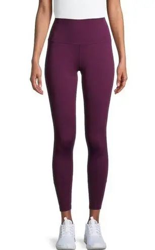 Apana Plum Purple Open Cut Out Back 7/8 Athletic Leggings XS