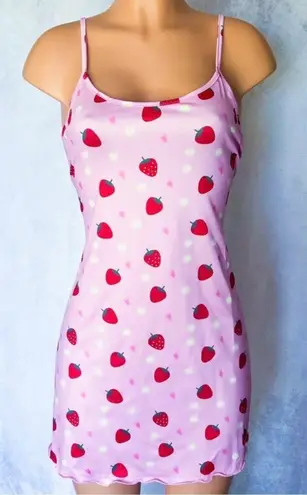 Boutique Pink, Strawberries, Spring, Pajama Gown