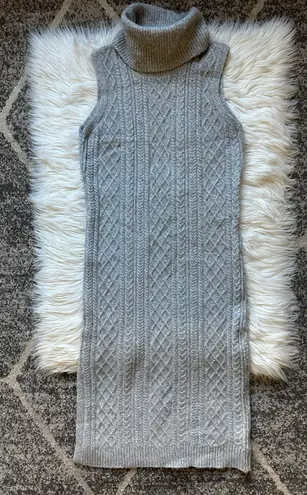 House of Harlow Sleeveless Turtleneck Sweater Dress