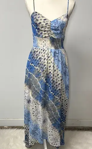 Princess Vera Wang Sundress Blue White High Low Whimsical Fairy Romance Medium