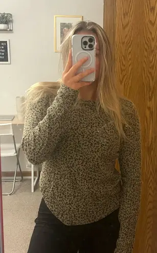 Z Supply Leapord print long sleeve 