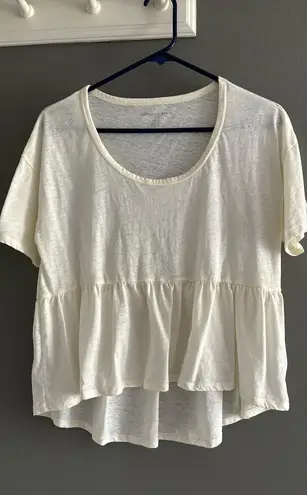 American Eagle Outfitters White Babydoll Top