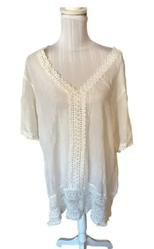 Cute Options White Coverup Size XL