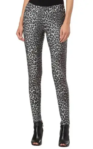 🐆Michael Kors Black Leopard Print Stretch Skinny Leggings Pants🐆 ~medium
