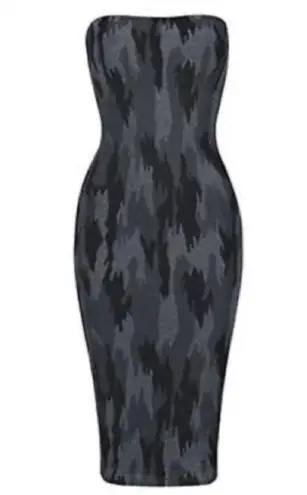 Wolford bodycon camouflage shaping contour dress Black