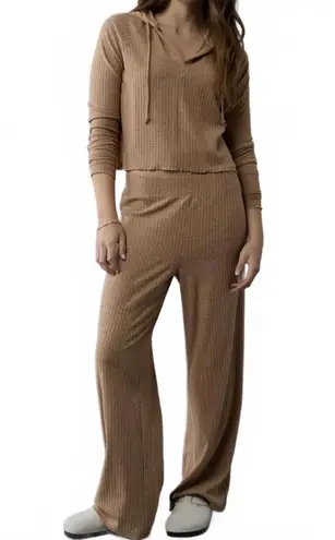 American Eagle AE Cropped Sweater Lounge Hoodie  Brown NWT Medium