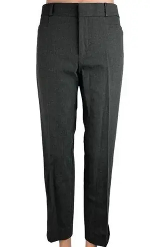 Banana Republic  Gray Mid Rise Flat Front Business Career Ankle Dress Pant Sz 10