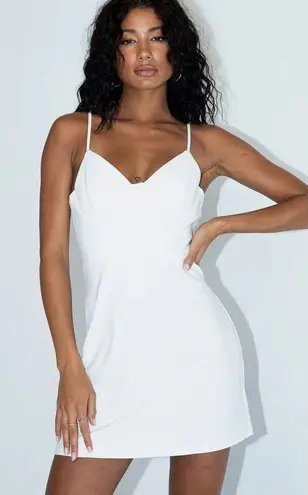 Princess Polly White Novella Mini Dress