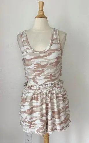 Colsie Brand Pink Camo Print Pajama Set