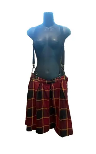 Harry Potter Gryffindor Pleated Suspender Skirt Plus Size