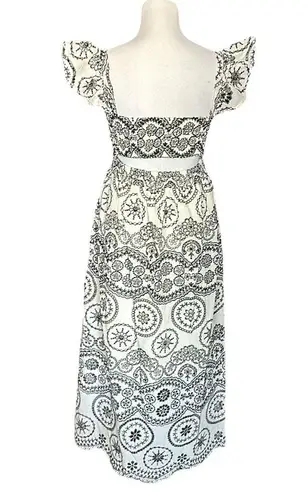 Sunday Up Eyelet Embroidered Dress Size L