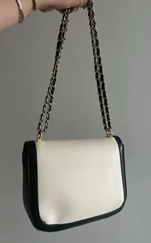 JustFab Black & White Chain Purse