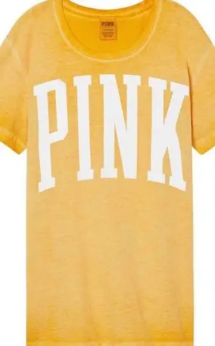 PINK - Victoria's Secret PINK Victoria’s Secret Oversized Campus Tee Yellow