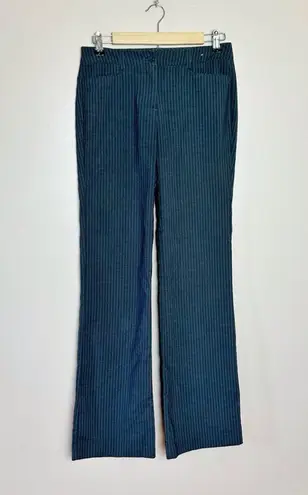 New York And Company Gray Pinstripe NY&Co Trousers Size 0 TALL EUC