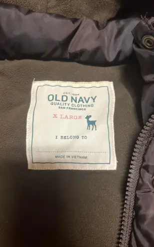 Old Navy Brown Puffer Jacket