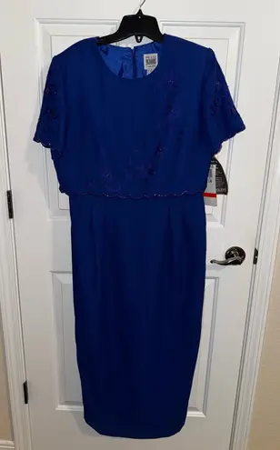R & M Richards by Karen Kwong NEW Blue Wedding Party Dress Size 14