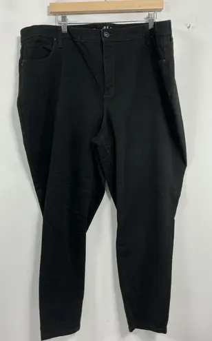 Womans Style & Co Black Jeans 24 W Curvy Skinny Leg Size 24W