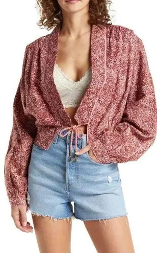 Free People Rosalina Floral Jacket