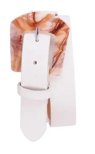 ✨MOST WANTED GEORGIA MARBLE RESIN BUCK SZ LARGE BELT✨ White