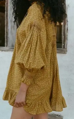 DÔEN | DOEN | Cordelia Dress in Sunsoaked Foothills | Sz S Yellow