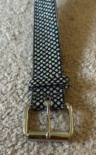 Relic Y2K Stud Zipper edge black metalic belt women large grunge whimsigoth