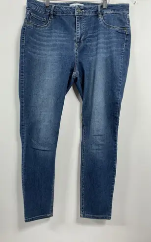 Artisan NY Womans Blue Jeans 14 Ankle