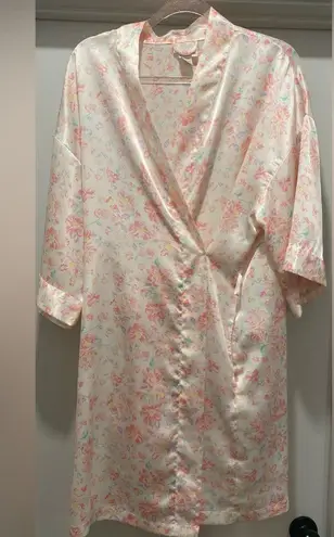 VTG Cream & Light Pink Romantic Floral Print Mid