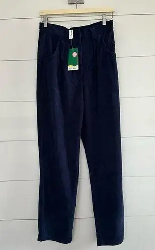 Halara  Women’s Large Petite Navy Blue Corduroy Pants New NWT